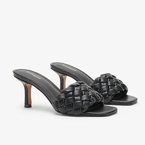 Express Quilted Slide Heel Sandals